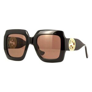 A0657Z New GUCCI Black Square GG1022S 005 Sunglasses Women